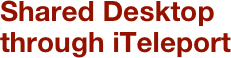 Shared Desktop
through iTeleport